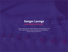 Tablet Screenshot of dangerlounge.com